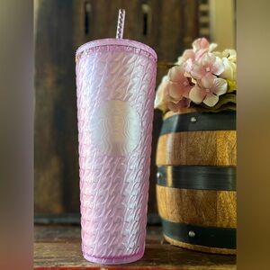 New Starbucks Limited Winter Edition 2024 Matte Light Pink Soft Touch 24oz